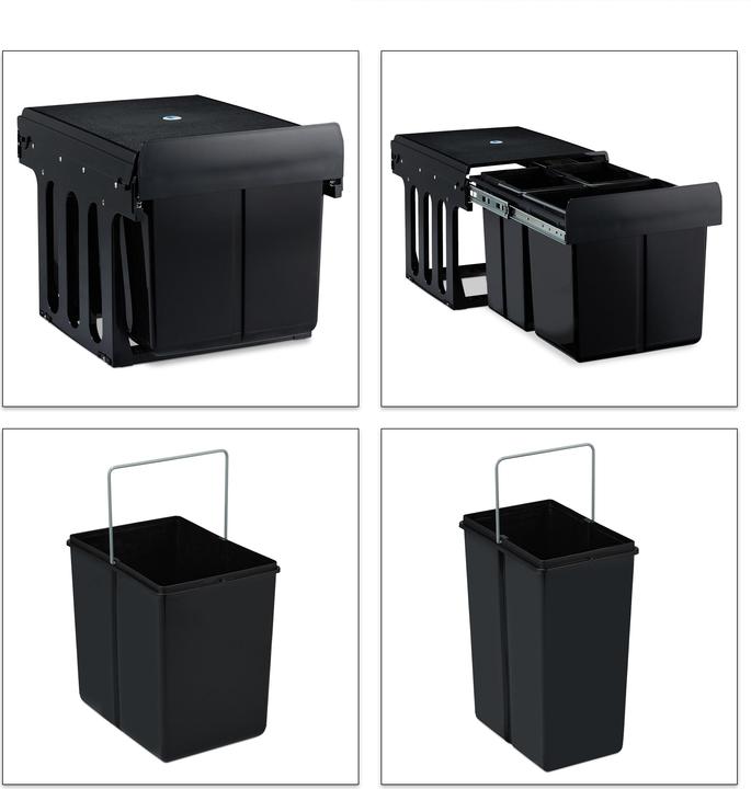 Image du produit Relaxdays Poubelle-encastrable (15 l)