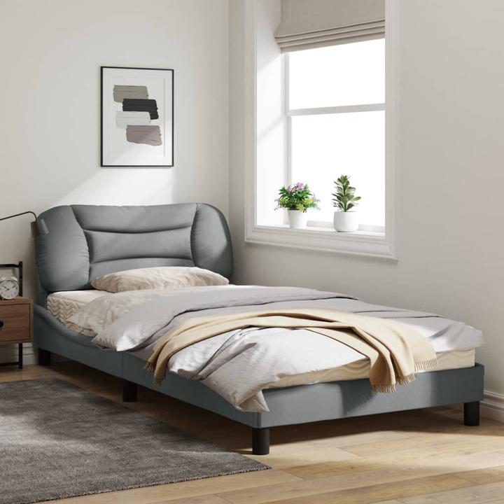 Image du produit VidaXL Cadre de lit avec tissu LED (100 x 200 cm)