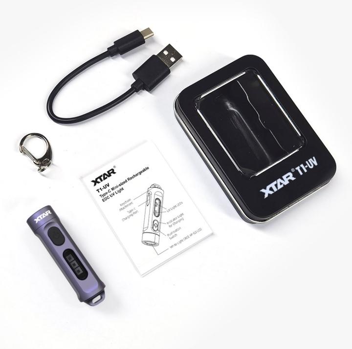 Actual product image Xtar T1-UV LED Flashlight (5.76 cm, 500 lm)