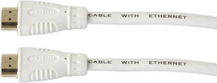 Actual product image Techly HDMI cable A M/M high speed 10m white (10 m, HDMI)