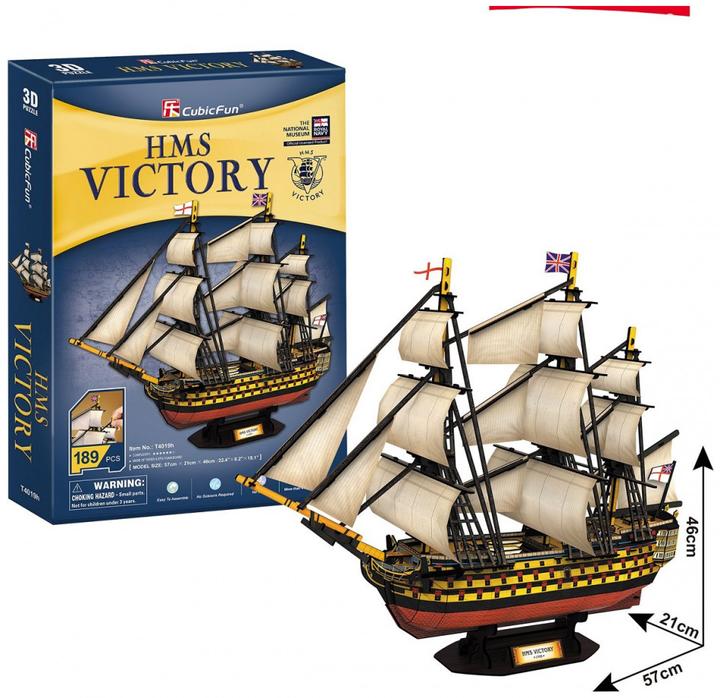 Produktbild Cubicfun 3D Puzzlespiel HMS Victory (189 Teile)