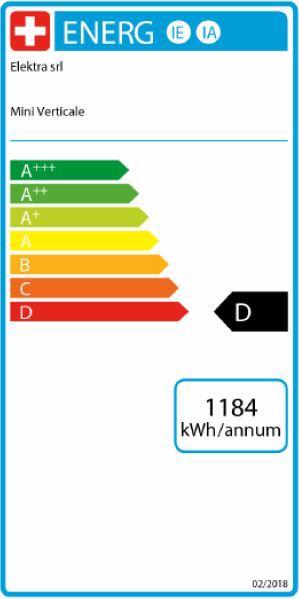 Energie-Label Elektra Mini Vertical