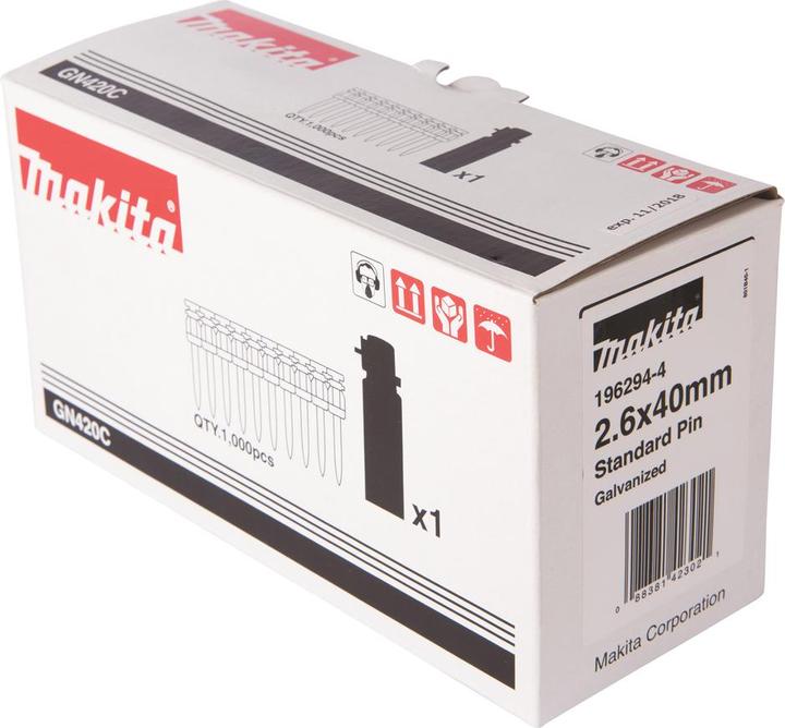 Makita FUEL CELL AND PIN 2.6X40 1000PCS