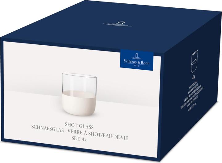 Image du produit Villeroy & Boch Verre à liqueur, set de 4 pièces Manufacture Rock blanc (0.80 dl, 4 x, Verre à fusil)