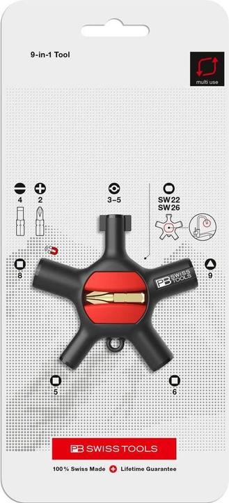 Productafbeelding PB Swiss Tools PB 900 V01 (Dubbele baard, Schroeven met sleufkop, Zeshoekig, 3-rand)