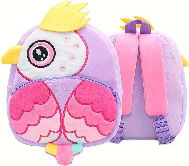 Produktbild Only-Bags.Store Polyester Schultasche, niedliche Tier Plüsch Rucksack, Outdoor-Urlaub kleine Tasche