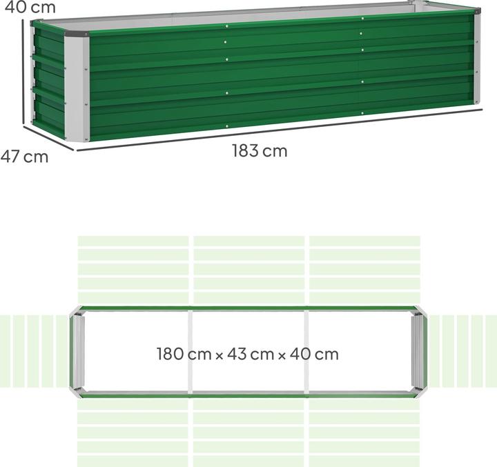 Produktbild Outsunny Gartenbeet inclusive Gartenhandschuhen und Beetschildern