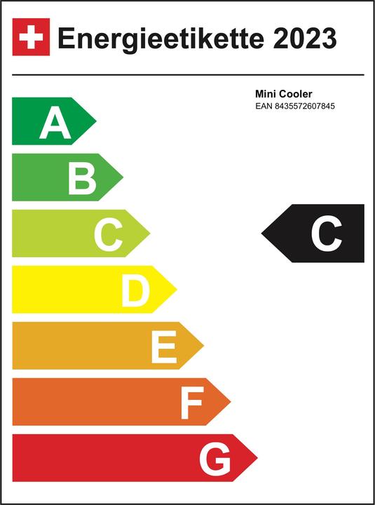 Label énergétique Create Mini réfrigérateur (4 l)
