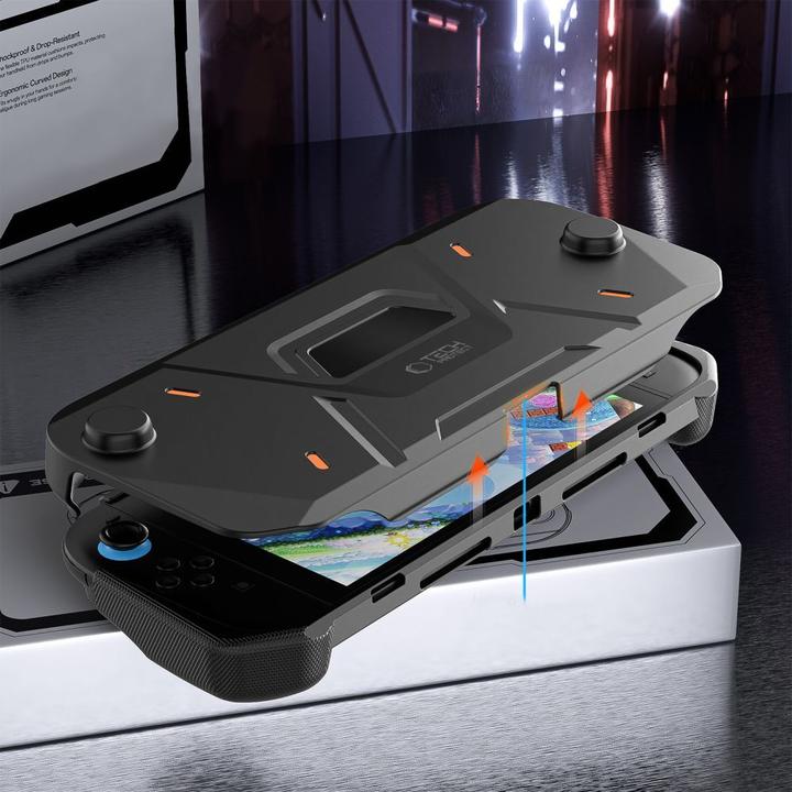 Image du produit Tech-Protect Carbonox-Hülle für Nintendo Switch 2, Schwarz (Switch 2)