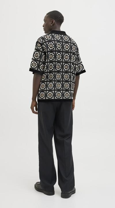 Actual product image Jack & Jones Jorcartagena Crochet Knit Polo (S)