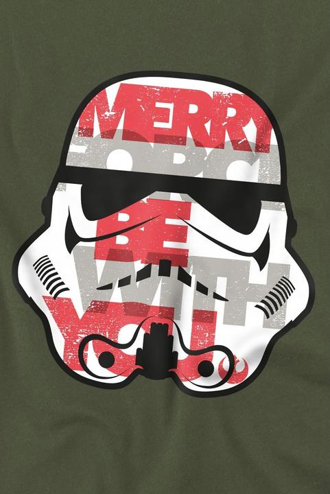 Produktbild Star Wars Merry Force Be With You TShirt weihnachtliches Design (L)