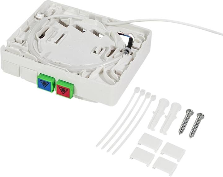 Produktbild LogiLink FTTH Spleiábox, 2x SC/APC, 50 m Verlegekabel, weiá (Spleissbox)