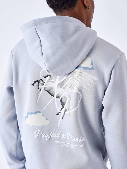 Immagine prodotto Project X Paris Felpa con cappuccio con motivo di nuvole di pegaso (S)