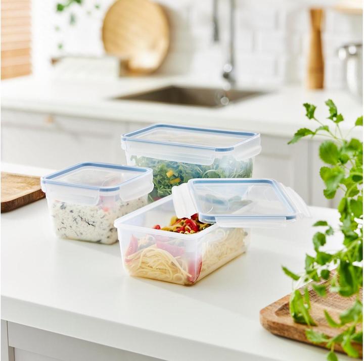 Image du produit Rotho Lot de 2 pots pour réfrigérateur 2 l CLIC & L horizon blue (2 l)
