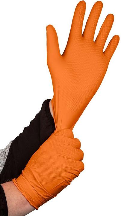 Actual product image Neo Gloves nitrilowe, orange, 50 pcs, size M (M)