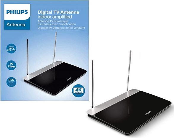 Image du produit Philips Antenne DVB-T d'intérieur SDV6227/12 (Antenne d'intérieur, 47 dB, DVB-T / -T2, UKW / MW / LW)