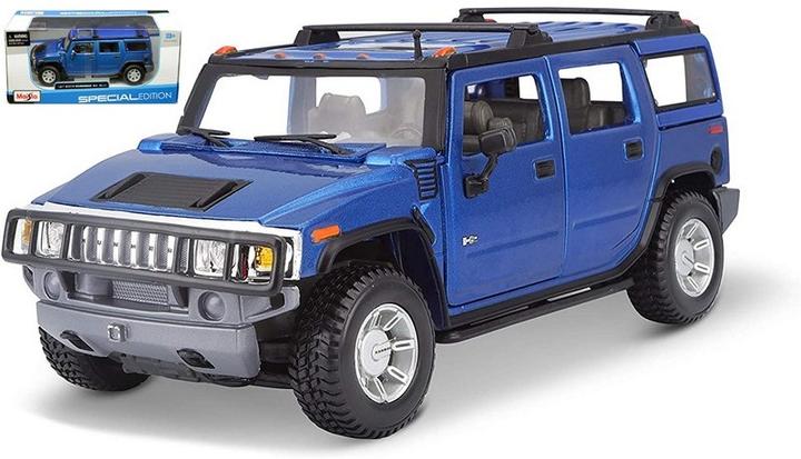 Produktbild Maisto Hummer H2 SUV '03, Modellfahrzeug,blau, 1:27