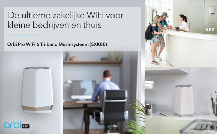 Actual product image Netgear Orbi Pro WiFi 6 AX6000 Mesh System (SXK80) Set of 2