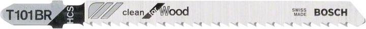 Actual product image Bosch Professional Zubehör Jigsaw blade T 101 BR Clean for Wood, pack of 25