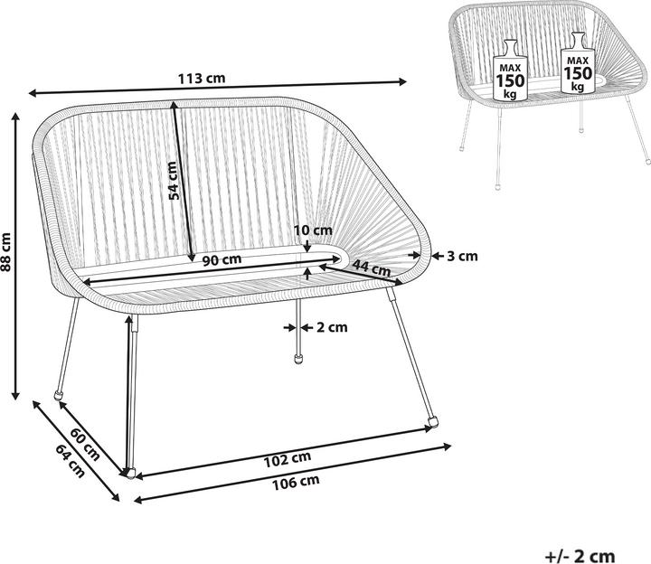 Actual product image Beliani Acapulco