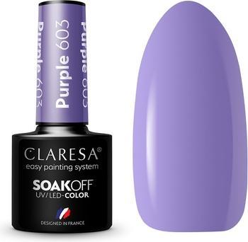 Actual product image Claresa Soak Off UV/LED Purple hybrid polish 603 5g (Purple, UV gel varnish)