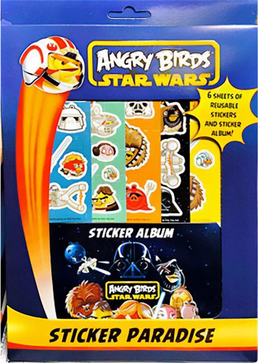 Produktbild Angry Birds Star Wars Figuren Blatt mit Stickern 6erPack