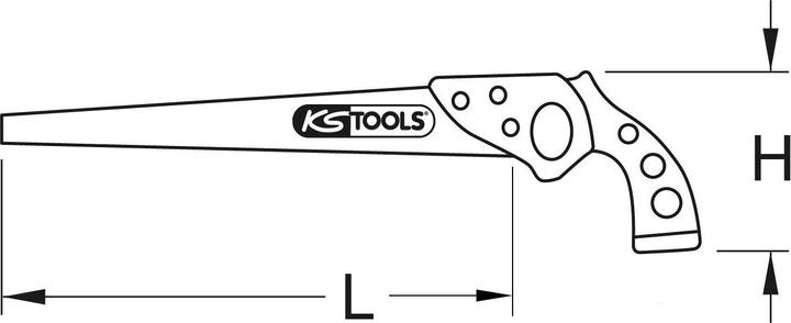 Productafbeelding KS Tools BERYLLIUMplus Handzaag, vonkvrij, lengte 370 mm