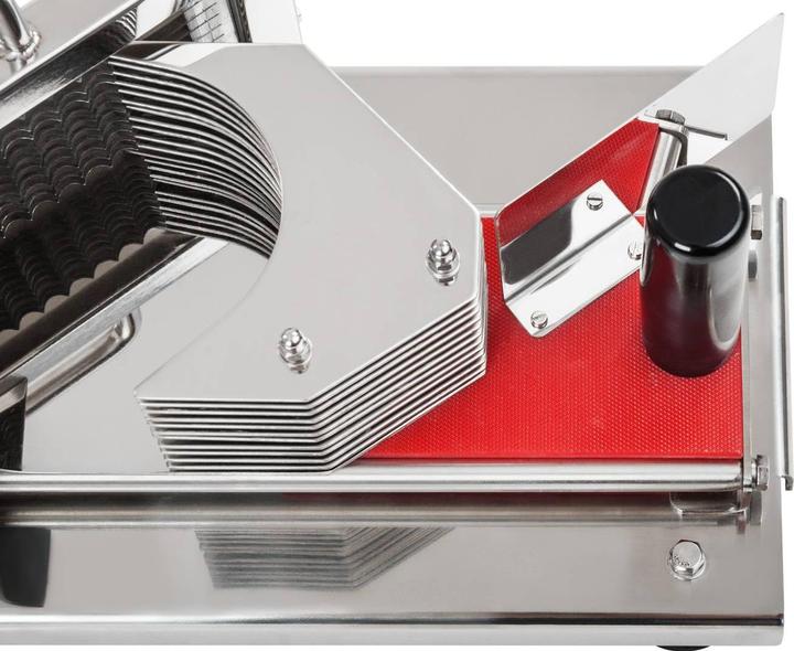 Actual product image Royal Catering Tomatenschneider Edelstahl 10 Klingen 5 5 mm Gastro Gemüseschneider Profi