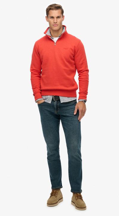 Produktbild Superdry Essential Sweatshirt mit halblangem Reissverschluss und Logo (L)