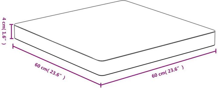 Produktbild VidaXL Douglas (60 x 60 x 4 cm)