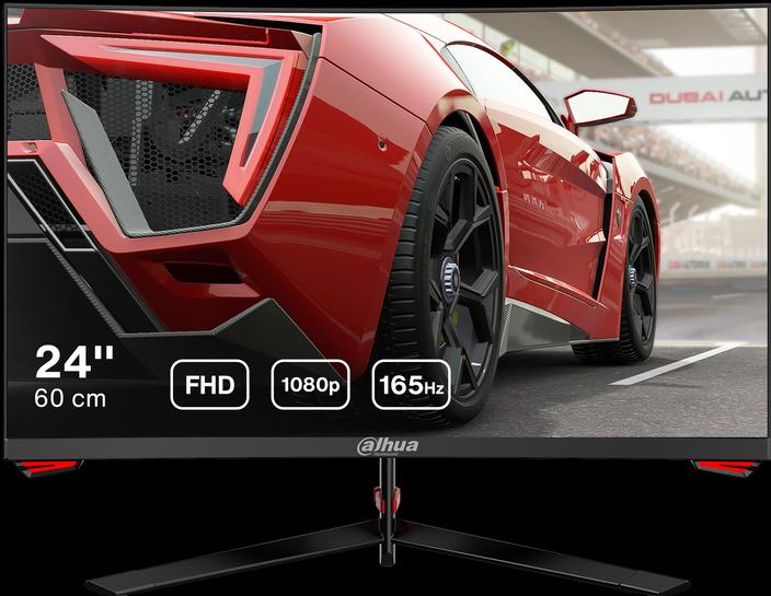 Actual product image Dahua LM24-E230C - Curved Full HD VA Gaming Monitor - 24 inch - 165hz - 1ms (1920 x 1080 pixels, 23.60")