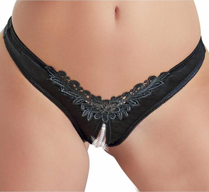 Actual product image Cottelli Collection String ouvert mit Perlen (M)