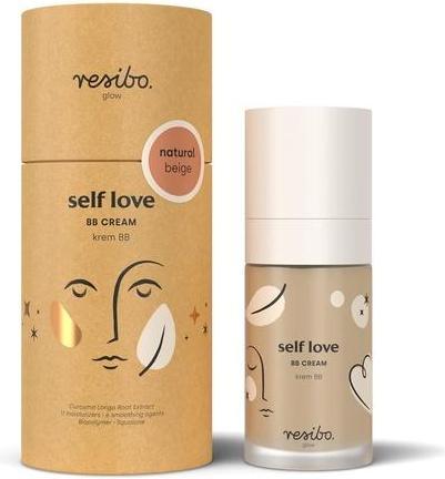 Actual product image Resibo Natural Tinted Day Cream Self Love Face Cream BB Cream Moisturising Pimple Remover Make Up Fo (Natural Beige)