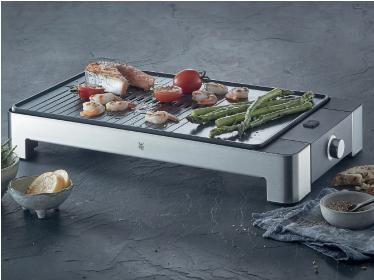 Productafbeelding WMF Tafelgrill electro elektrische grill vlak & geribbeld temperatuurkeuze Lono 2300W
