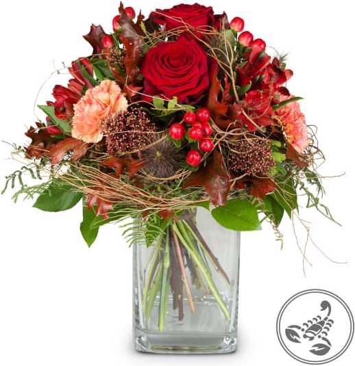 Produktbild Fleurop Blumenstrauss Skorpion (24.10. - 22.11.) (Schnittblumen)