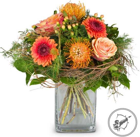Actual product image Fleurop Bouquet Sagittarius (23.11. - 21.12.) (Cut flowers)