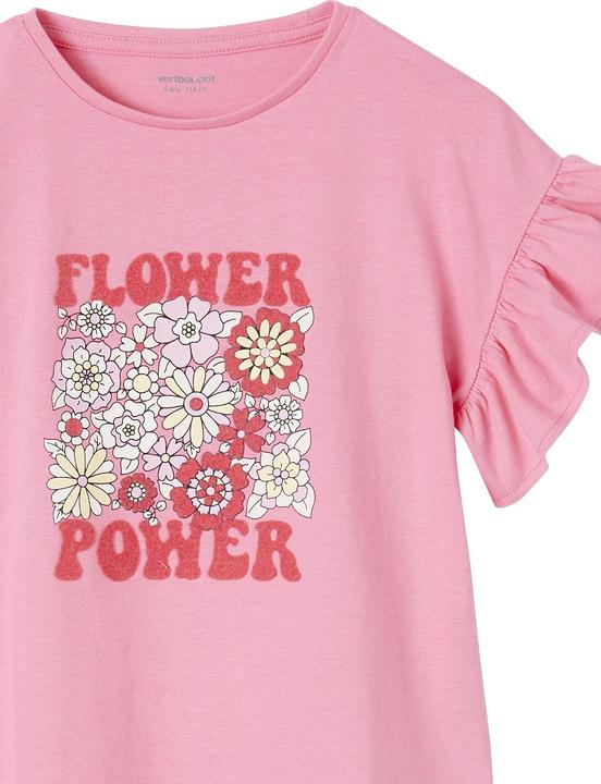 Actual product image Vertbaudet Mädchen T-Shirt FLOWER POWER Oeko-Tex (140)