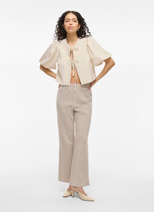 Actual product image Vila Top with short sleeves tied at the front (42)