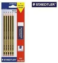 Image du produit Staedtler Crayon + Gomme Carte Blister (HB, 5 x)