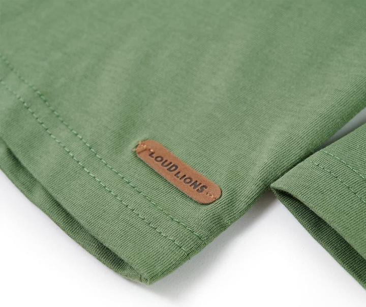Immagine prodotto VidaXL Camicia da bambino a maniche lunghe color kaki chiaro 116,Materiale: 100 (116)