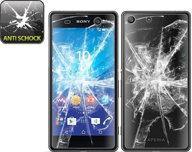 Produktbild Protectorking 4x Panzerfolie Anti-Shock HD Klar (4 Stück, Sony Xperia M5)