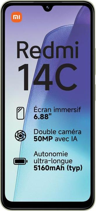 Produktbild Xiaomi Redmi 14C (6.88" - 128 GB, 6 GB RAM) Grün (128 GB, Grün, 6.88", Dual SIM)