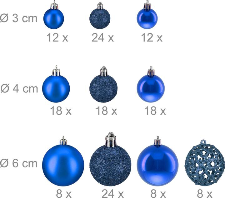 Actual product image Relaxdays 150x boules-de-Noël (150 -part)