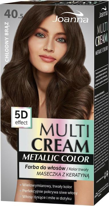 Produktbild Joanna Multi Cream Metallic Color 5D Effect Hair Dye 40.5 Cool Brown (40.5 Cool Brown)