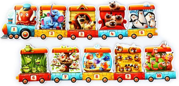 Actual product image Puzzlika puzzle "Train (20 pieces)