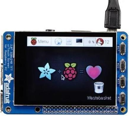 Actual product image Adafruit 2423 - 2.8 inch capacitive touchscreen PiTFT Plus