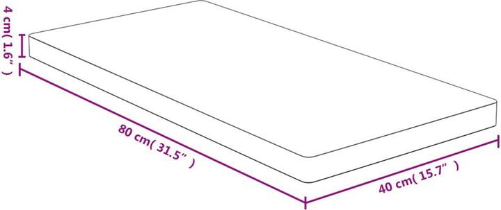 Actual product image VidaXL Bryce (40 x 4 x 80 cm)