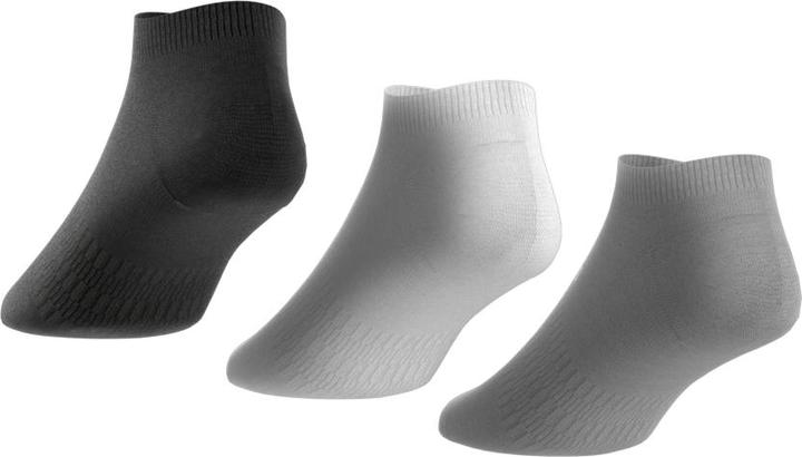 Productafbeelding adidas 3 paar performance no show sneakersokken unisex korte sok, kleur:zwart - wit - grijs, sok (XL)