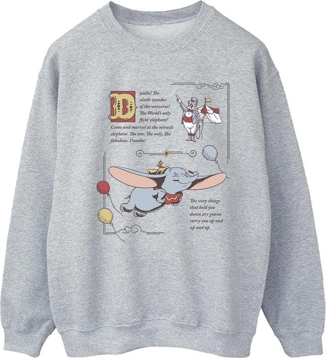 Disney Dumbo Story Book Page Sweatshirt (XL)