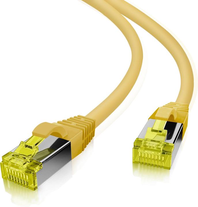 Produktbild Helos ultra flex Patchkabel S/FTP Cat 6a TPE gelb 25,0m (S/FTP, CAT6a, 25 m)